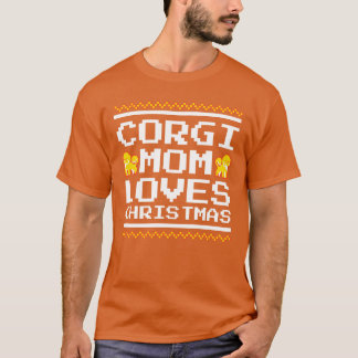 Corgi Mom Christmas Festive Dog Lover Gift gift Tシャツ