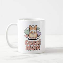 Corgi Mom Cute Corgi Butt Hearts Coffee Mug Corgi  コーヒーマグカップ