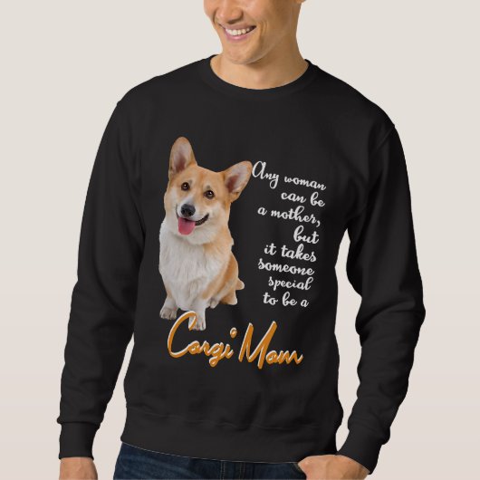 Corgi Mom Dog Corgi スウェットシャツ (正面)
