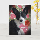 CORGI MOM Mother's Day Cards カード (黄色い花)