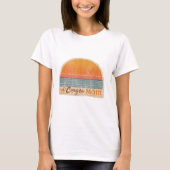 Corgi Mom Retro 70s Sunset Tee Tシャツ (正面)