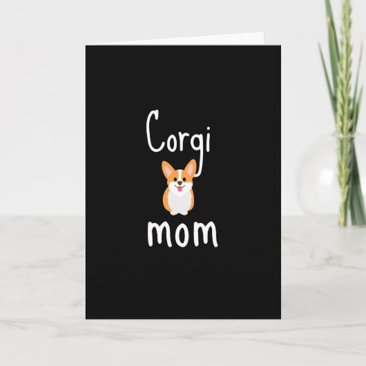 Corgi Mom - Sketch Corgi カード (正面)