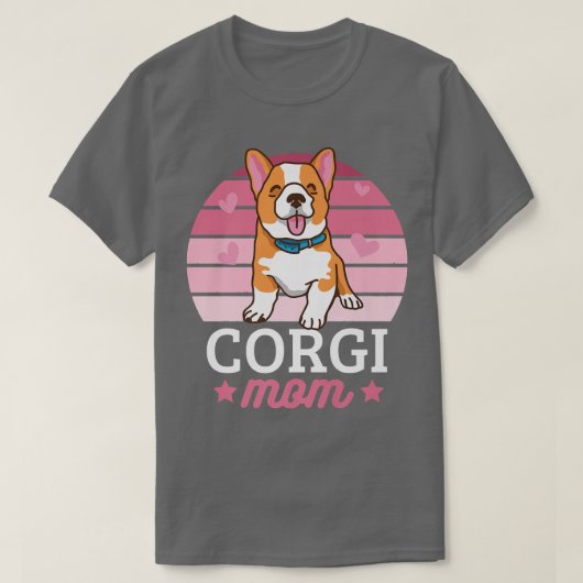 Corgi Mom With A Dog-572 Tシャツ (デザイン正面)