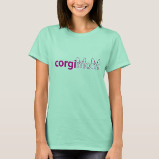 Corgi Mom Womens Ringer Tee Tシャツ