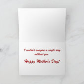 Corgi Mother's Day Greeting Card カード (内部)