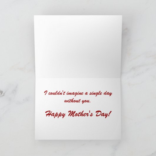 Corgi Mother's Day Greeting Card カード (内部)