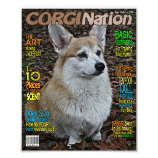 Corgi Nation Magazine (カスタマイズ可能なプリント) フォトプリント