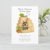 Corgi New House Moving Announcement Card 招待状 (スタンド正面)