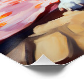 Corgi onビーチ、愛犬家の夏の贈り物 ポスター (コーナー)