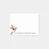 Corgi Peeking個人用メモ ポストイット (正面)