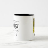 Corgi Photo パーソナライズされた Gift for愛犬家 ツートーンマグカップ (中央)