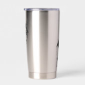 Corgi Prism Holiday Wink 保温保冷タンブラー (右面)