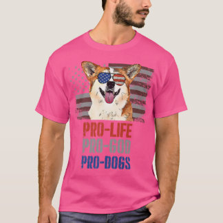 Corgi Pro Life Pro God Pro Dogs-597 Tシャツ
