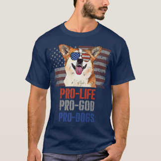 Corgi Pro Life Pro God Pro Dogs Premium Tシャツ