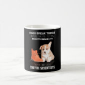 Corgi Puppy Dog彼らはJerkではない科学者 コーヒーマグカップ (中央)