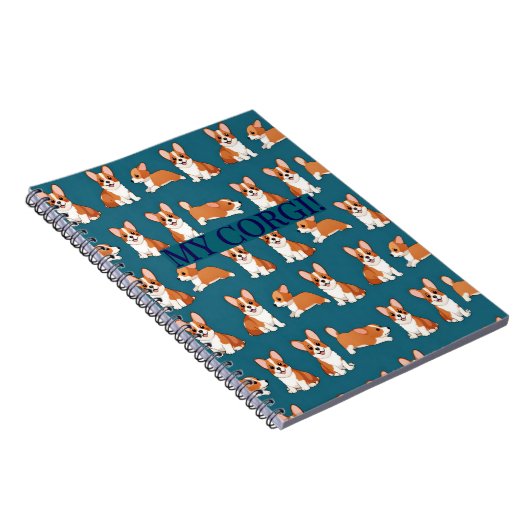 Corgi Puppy Notebook Journal ノートブック (右側)
