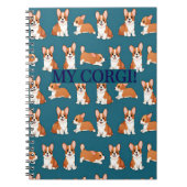 Corgi Puppy Notebook Journal ノートブック (正面)