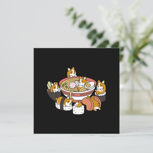 Corgi Ramen Sushi サンキューカード (スタンド正面)