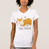 Corgi Round Women's Shirt Tシャツ (正面)