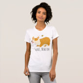 Corgi Round Women's Shirt Tシャツ (正面フル)