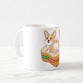 Corgi Sandwich コーヒーマグカップ (正面左)