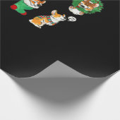 Corgi Santa Christmas Xmas Funny Christmas ラッピングペーパー (角)