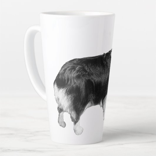 Corgi Spark in Snowlight カフェラテマグ (左アングル)