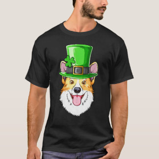 Corgi St Patricks Day Irish Leprechaun Corgi Tシャツ