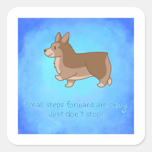 Corgi Stickers Forwardの詳細 スクエアシール (正面)