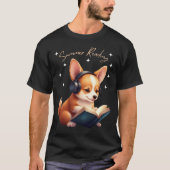 Corgi the Book Lover Tシャツ (正面)
