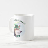 Corgi Top of the Morn'; Corgi St. Patrick's day コーヒーマグカップ (正面左)