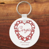 Corgi True Love - Keychain キーホルダー (正面)