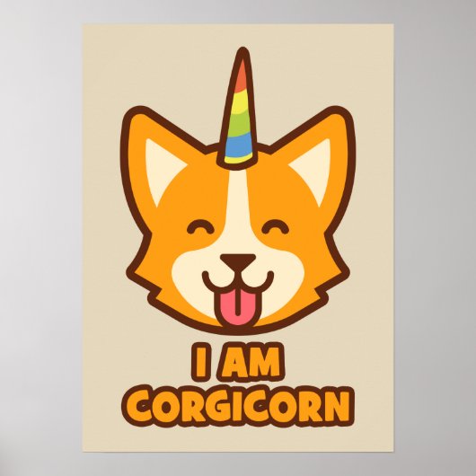 Corgi Unicorn - CORGICORN ポスター (正面)