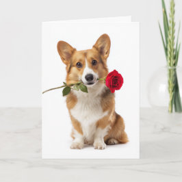 Corgi Valentine カード
