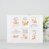 Corgi Valentine Cards for Kids レターヘッド (スタンド正面)