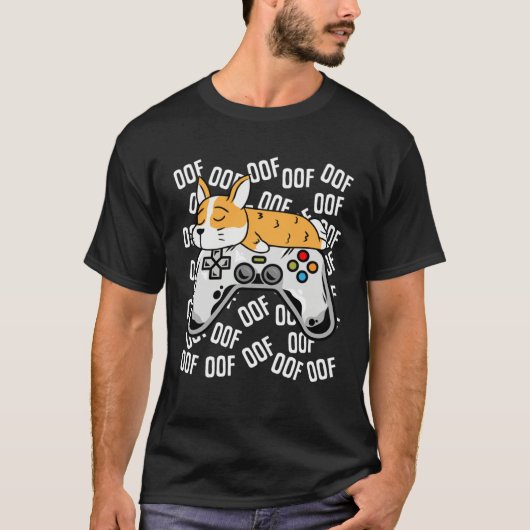Corgi Video Game Noob Oof Kids Boys Girls Tシャツ (正面)