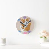 Corgi Wall Clock ラウンド壁時計 (ホーム)