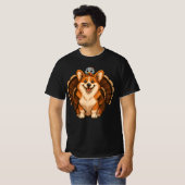 Corgi Wearing Turkey Fall Autumn Thanksgiving  Tシャツ (正面フル)