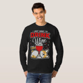 Corgi Wine Tシャツ (正面フル)