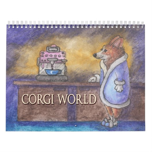 Corgi World -ウェルシュコーギーの犬カレンダー カレンダー (カバー)