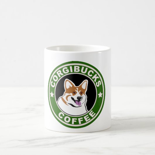 Corgibucksのコーヒー コーヒーマグカップ (中央)