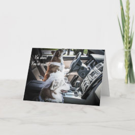 Corgis記念日カードの運転 カード