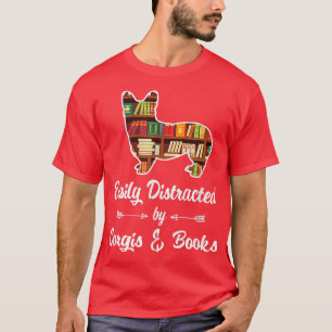 Corgis & Books Reader Lで容易におもしろい配信 Tシャツ