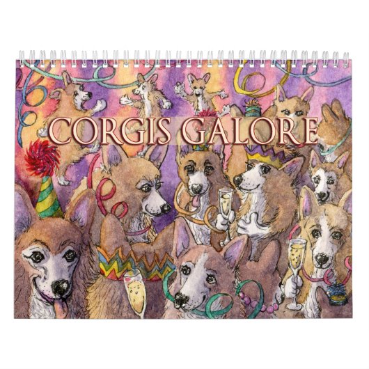 Corgis Galore – 犬とおもしろい – カレンダー (カバー)