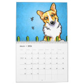 Corgis Off-Reach Art™ Vol 1 カレンダー (3月 2026)