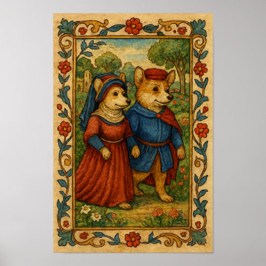 Corgi's Out on a Stroll ポスター (正面)