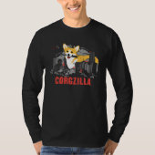 Corgzilla Dog Corgi Tシャツ (正面)