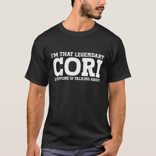 Cori個人名女性ガールおもしろいCori Tシャツ (正面)