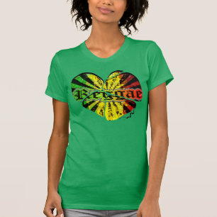 Cori Reithのラスタのレゲエのラスタの人音楽落書き Tシャツ