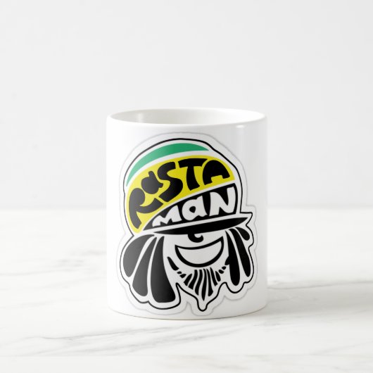 Cori Reithのラスタのレゲエのラスタの人 コーヒーマグカップ (中央)